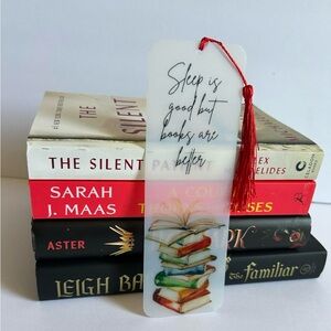 Sleep Is Good But Books Are Better Handmade Bookmark